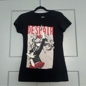 Edgy Junko Enoshima Anime Graphic Tee Women’s Small Streetwear Despair